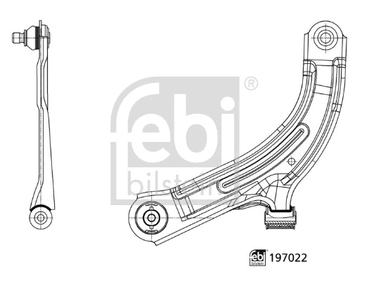 Control/Trailing Arm, wheel suspension